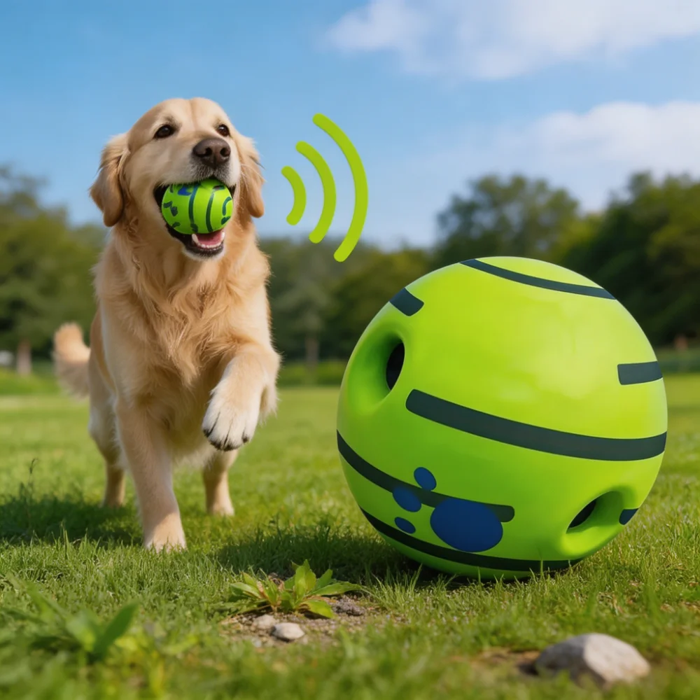 Dog Wobble Giggle Ball with Treat Dispensing