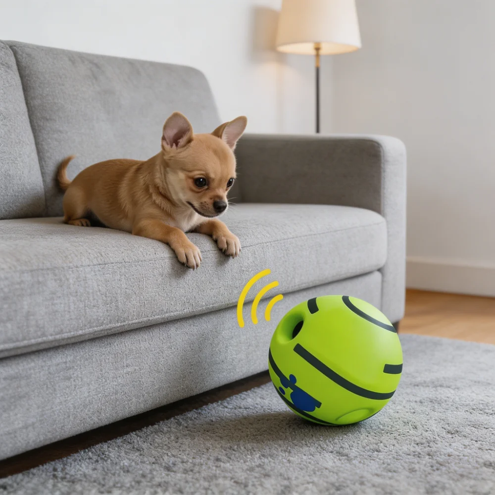 Dog Wobble Giggle Ball with Treat Dispensing