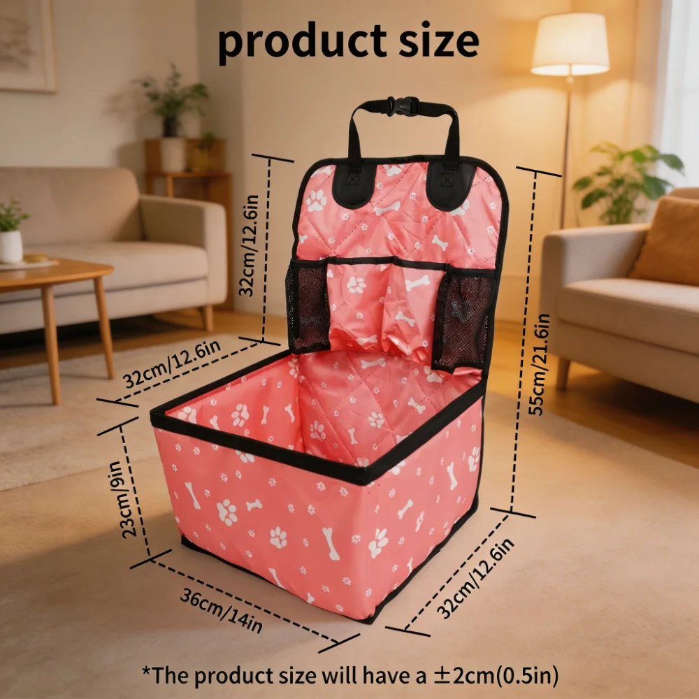 Foldable Pet Car Booster Seat