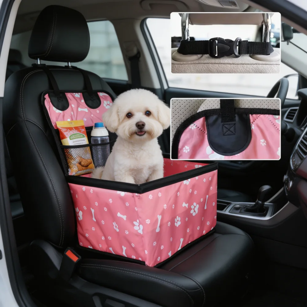 Foldable Pet Car Booster Seat