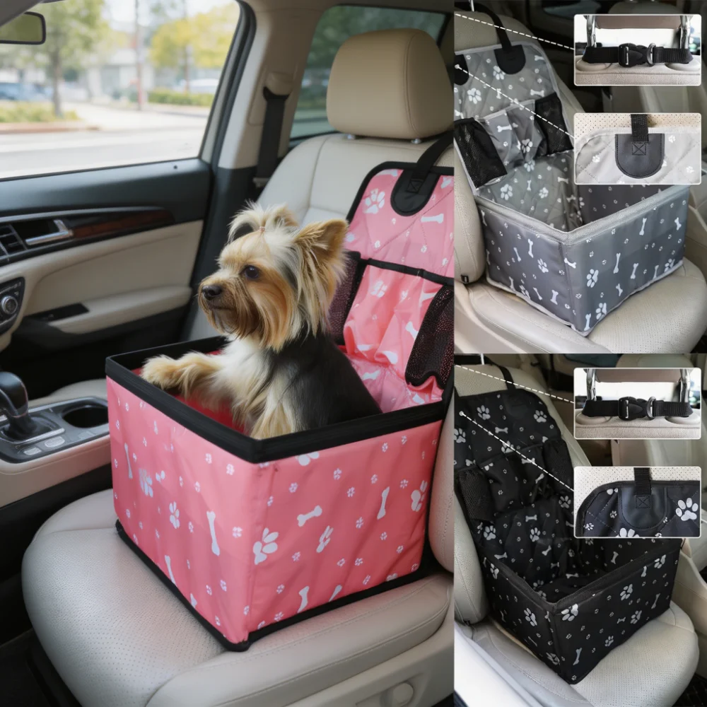 Foldable Pet Car Booster Seat