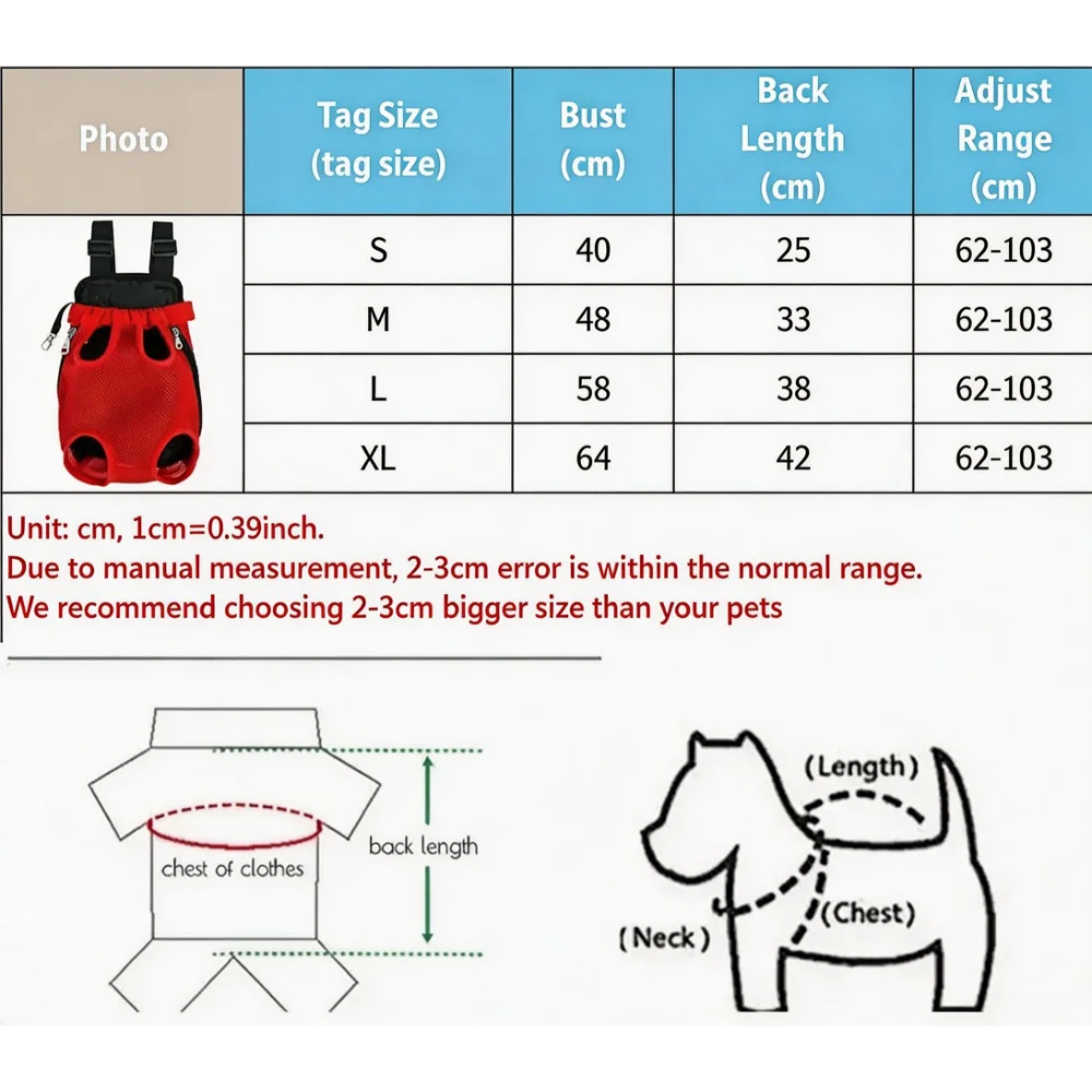 Four Limb-Out Breathable Mesh Design Pet Carrier Backpack