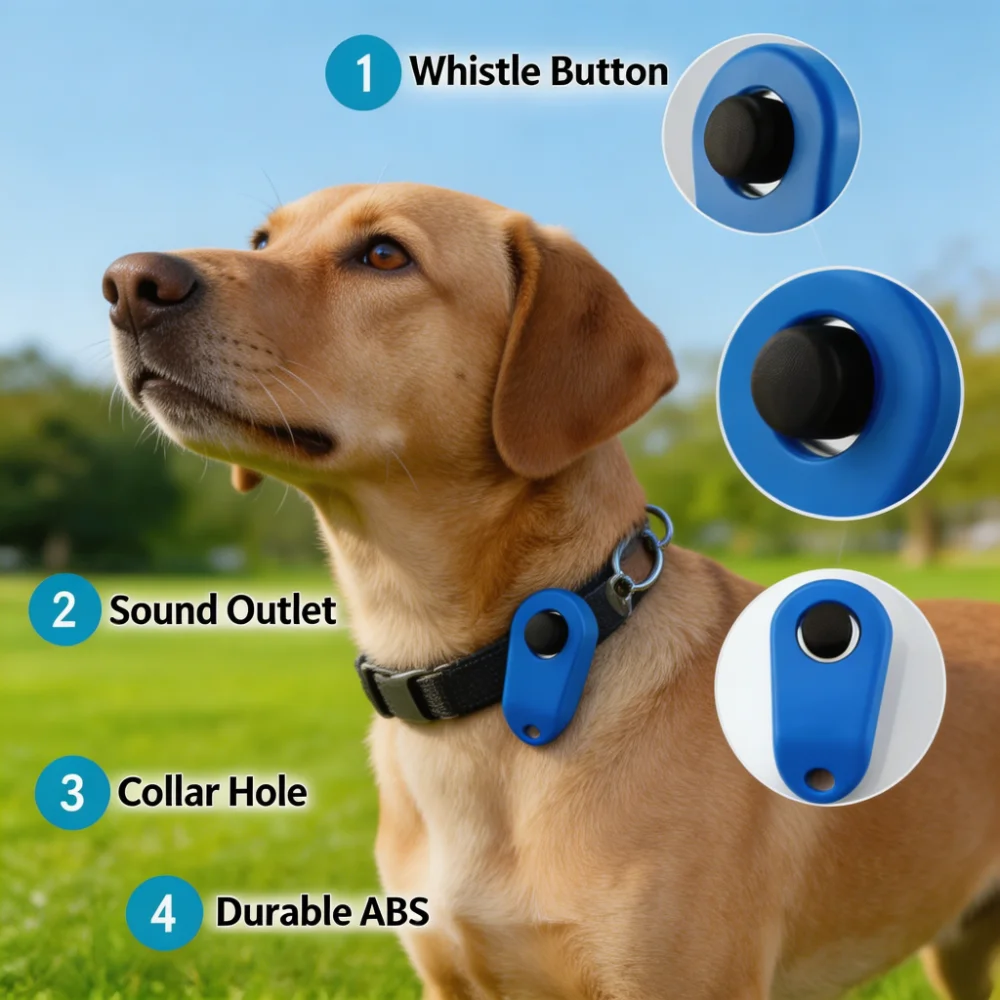 Pet Training Clicker with Coil Wrist Strap