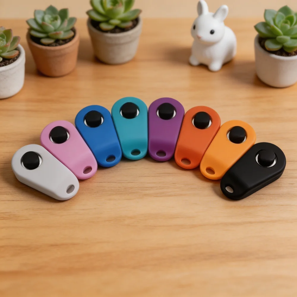 Pet Training Clicker with Coil Wrist Strap
