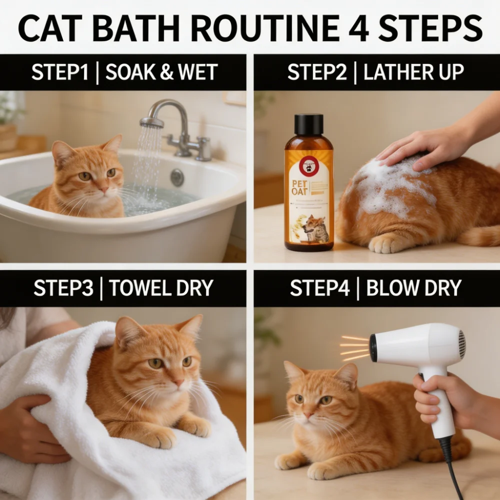 ROZINO 3-in-1 Pet Oat Shampoo Conditioner & Body Wash