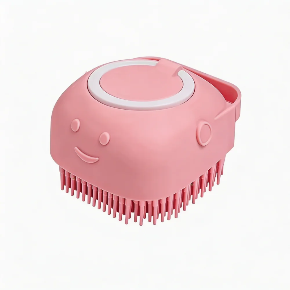Silicone Bath Brush with Built-In Liquid Dispenser
