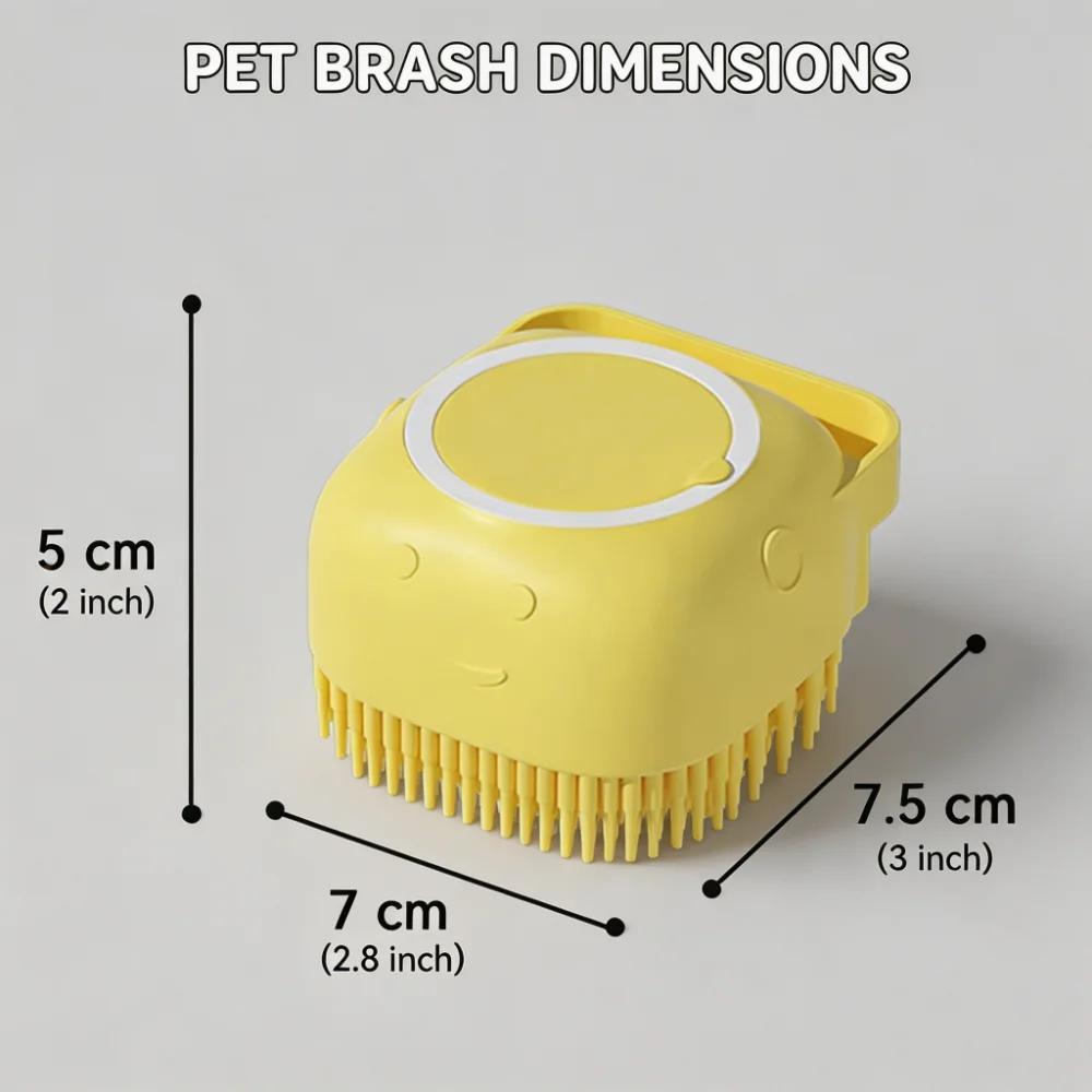 Silicone Bath Brush with Built-In Liquid Dispenser