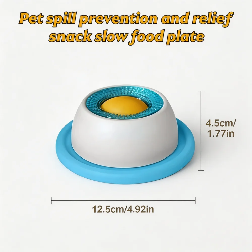 Slow Feeder Pet Bowl & Lick Mat
