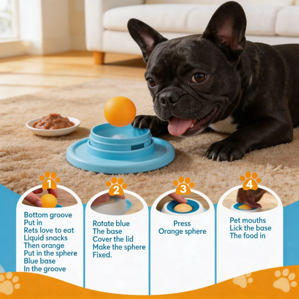 Slow Feeder Pet Bowl & Lick Mat