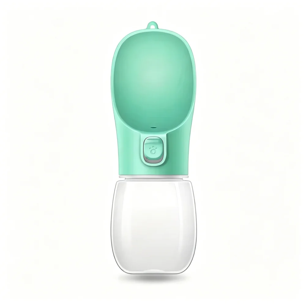 Portable Pet Water Bottle with Wide Drinking Trough