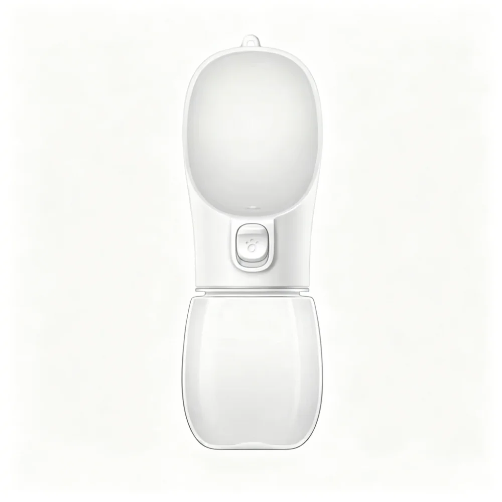 Portable Pet Water Bottle with Wide Drinking Trough