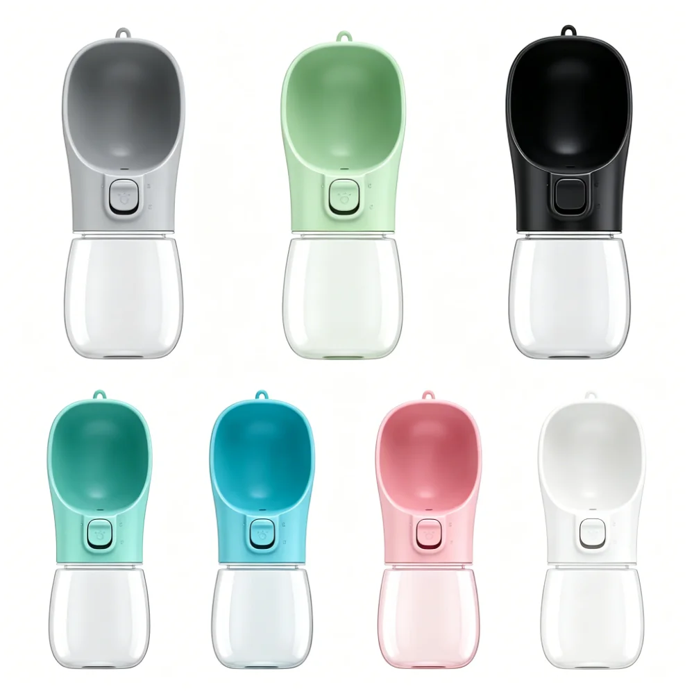 Portable Pet Water Bottle with Wide Drinking Trough