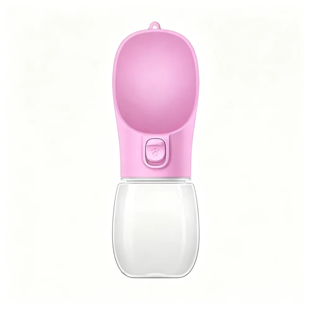 Portable Pet Water Bottle with Wide Drinking Trough