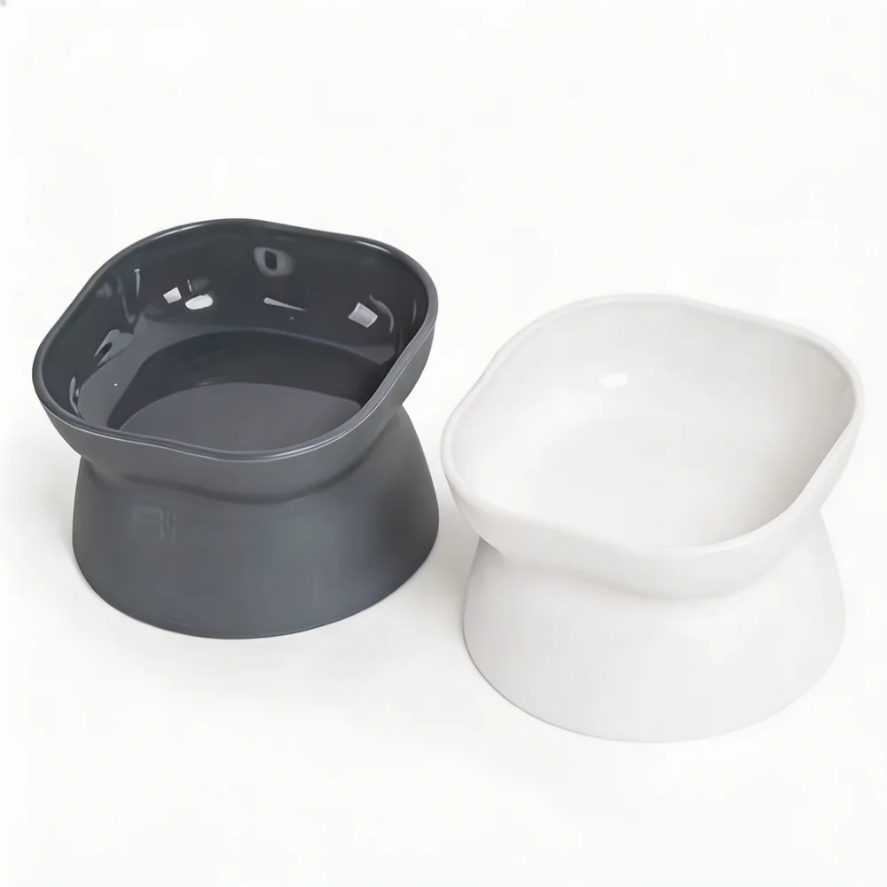 Double-Sided Pet Bowl with 15° Tilted Design