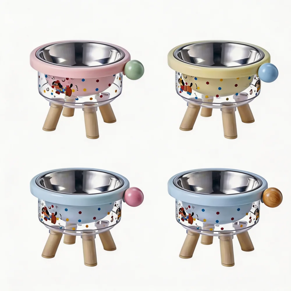 Elevated Cat Dog Bowl Nordic Style Raised Pet Feeder