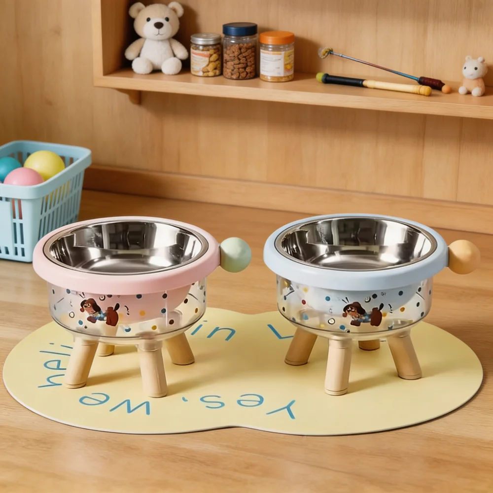Elevated Cat Dog Bowl Nordic Style Raised Pet Feeder