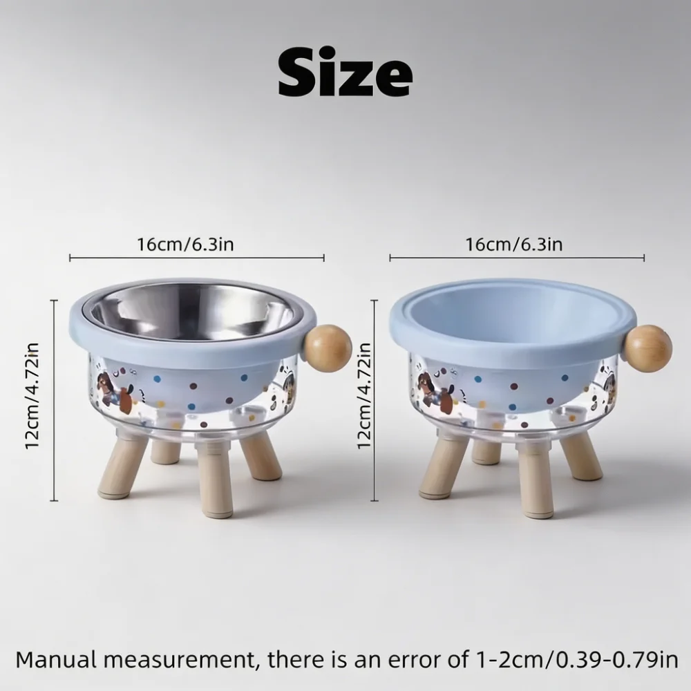 Elevated Cat Dog Bowl Nordic Style Raised Pet Feeder