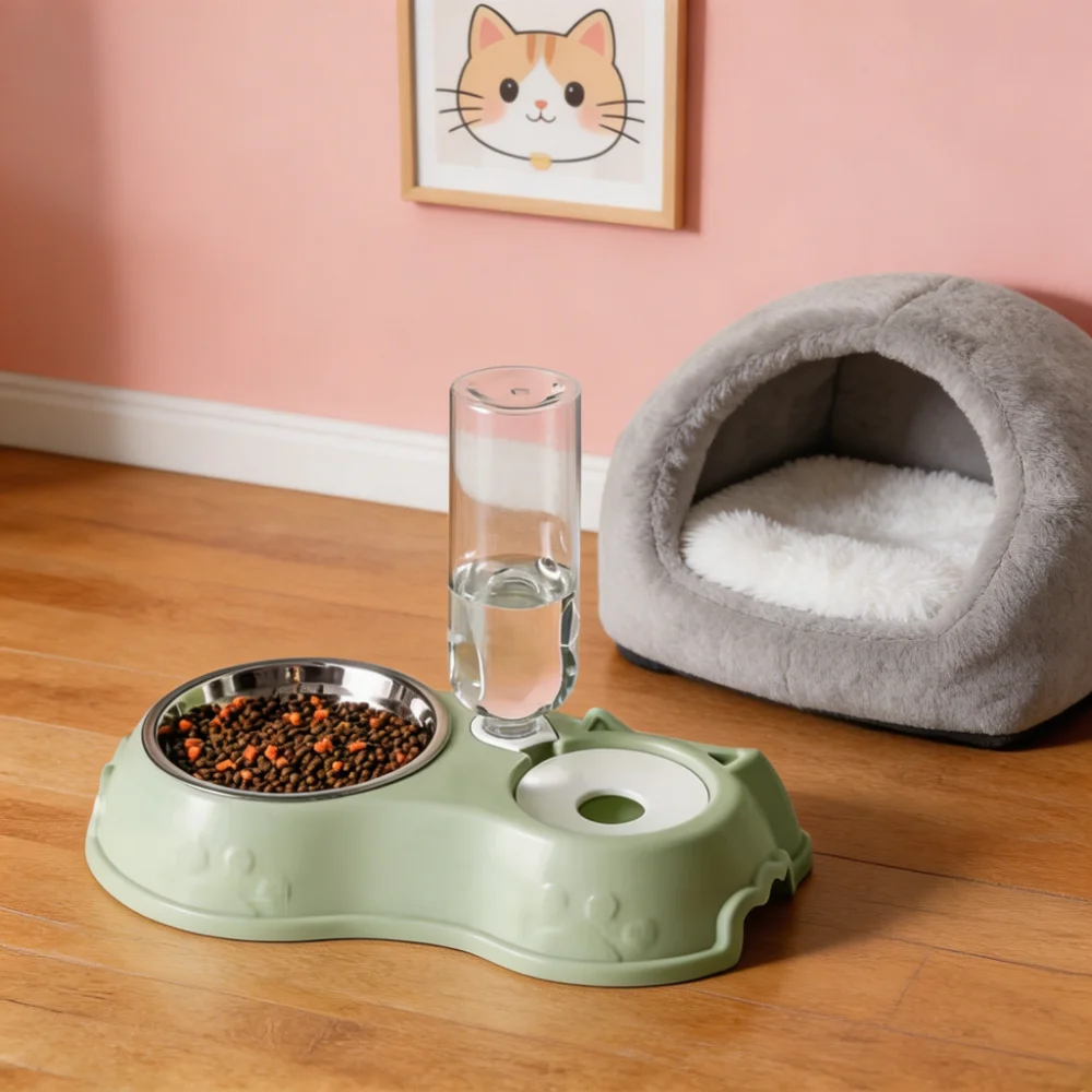 Gravity Auto-Refill Pet Water and Food Bowl Set