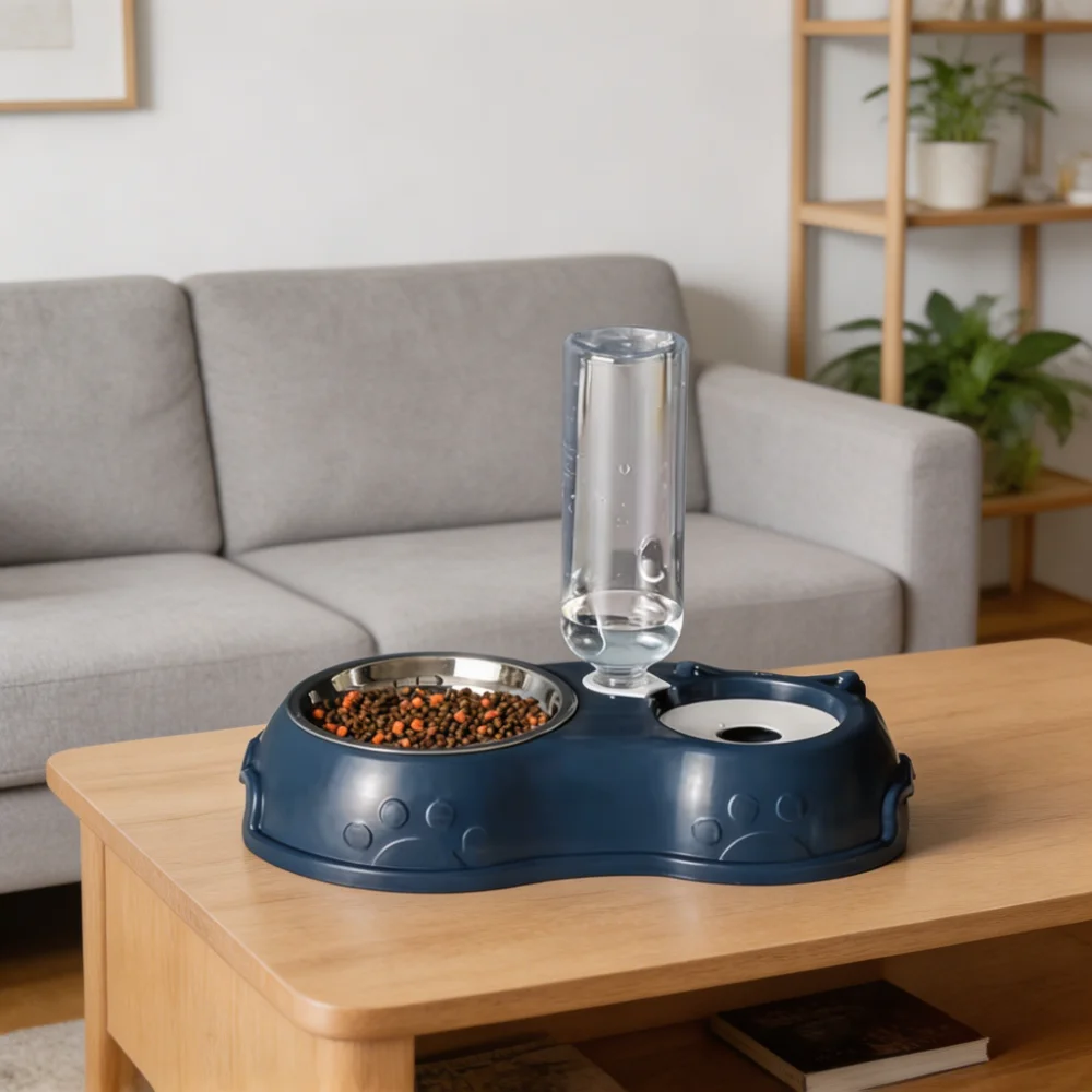 Gravity Auto-Refill Pet Water and Food Bowl Set