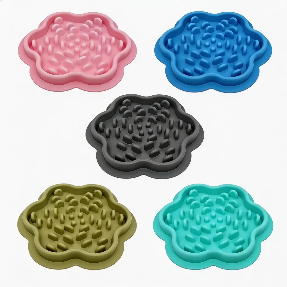Petal Slow Feeder Bowl for Dogs & Cats