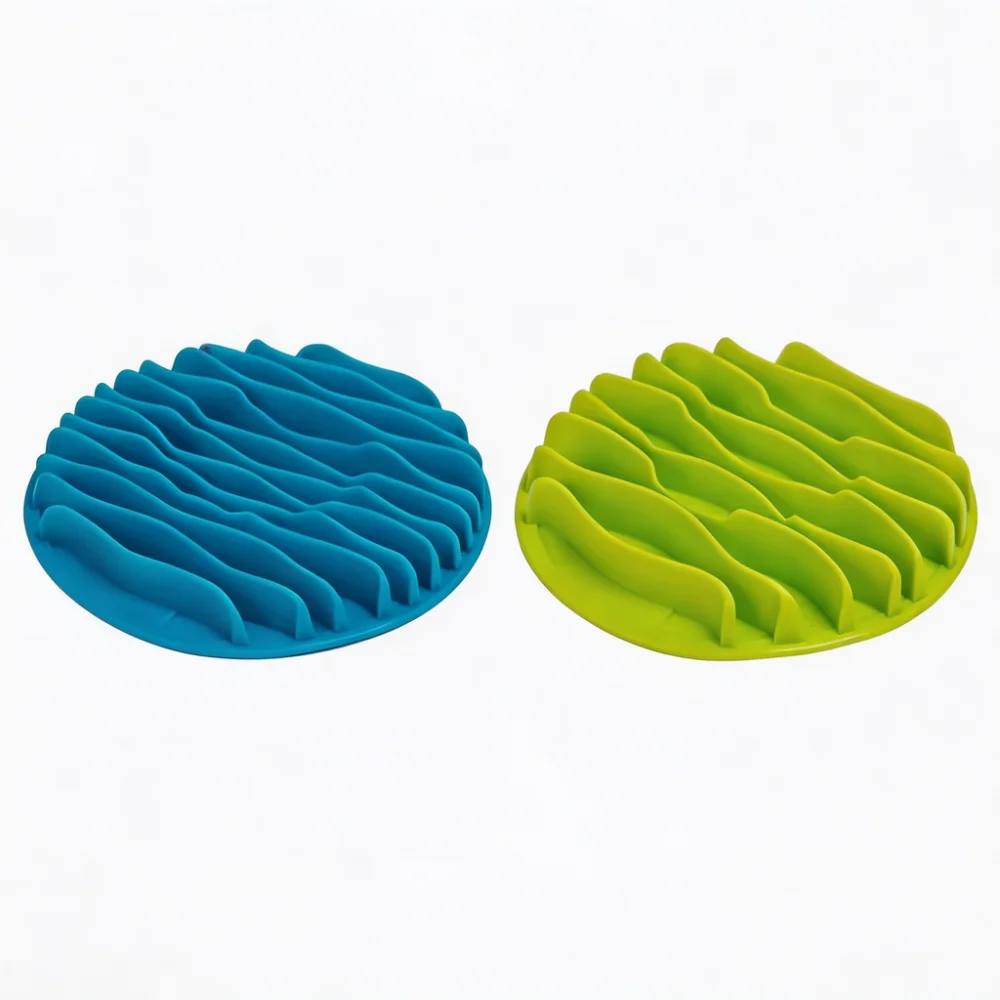 Silicone Wave Maze Slow Feeder Lick Mat for Dogs & Cats