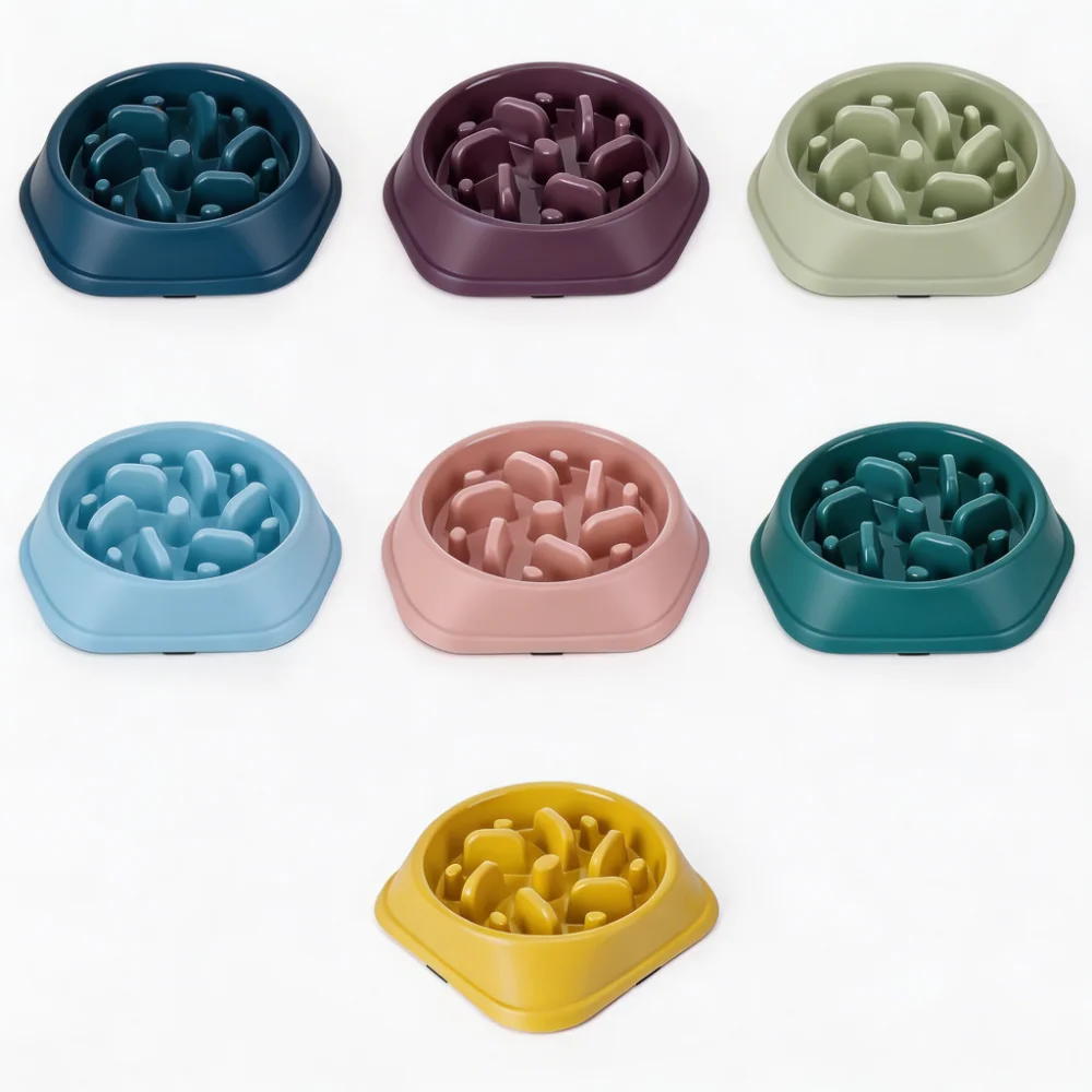 Slow Feeder Dog Cat Bowl with Maze Design