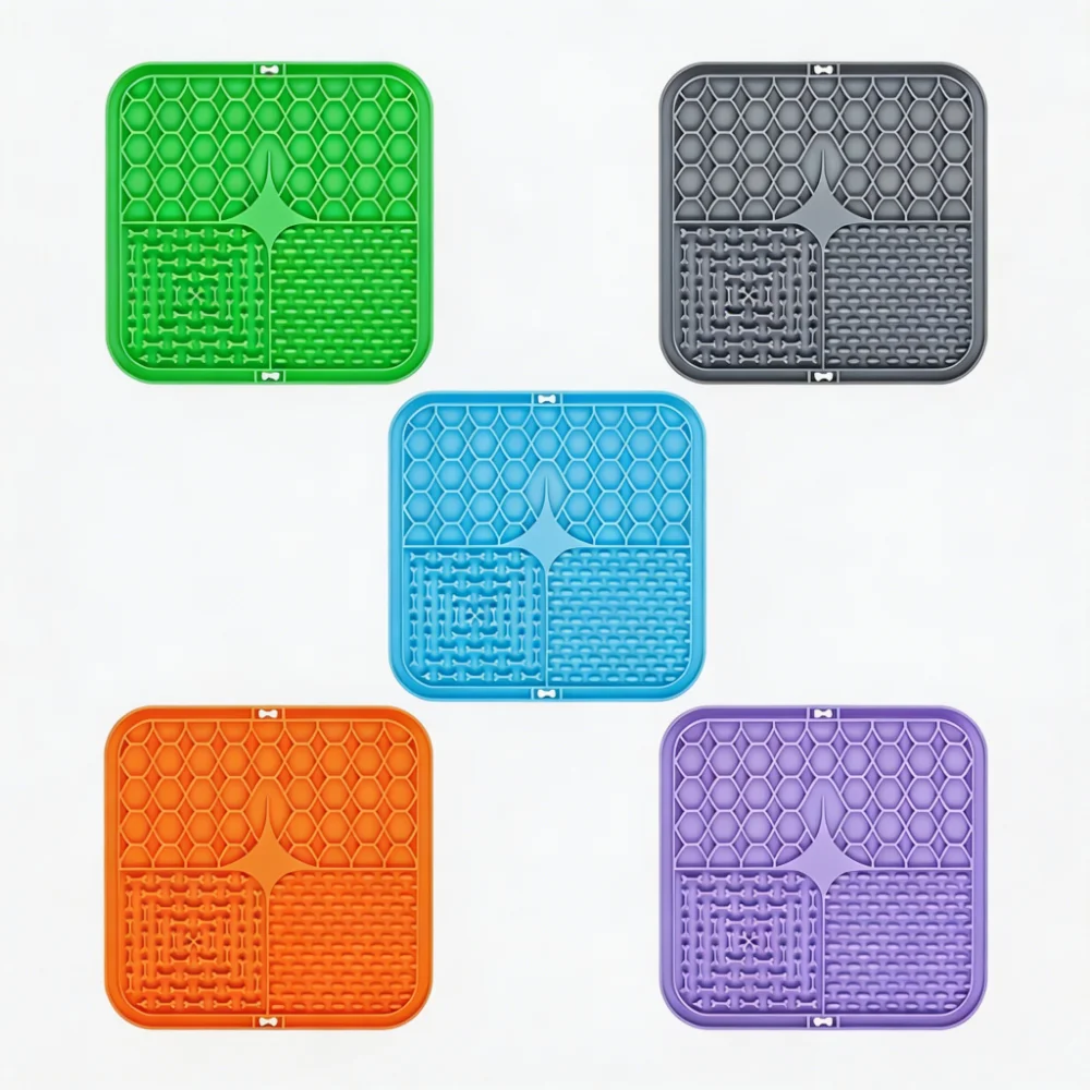 Slow Feeder Lick Mat for Dogs and Cats with Suction Cup