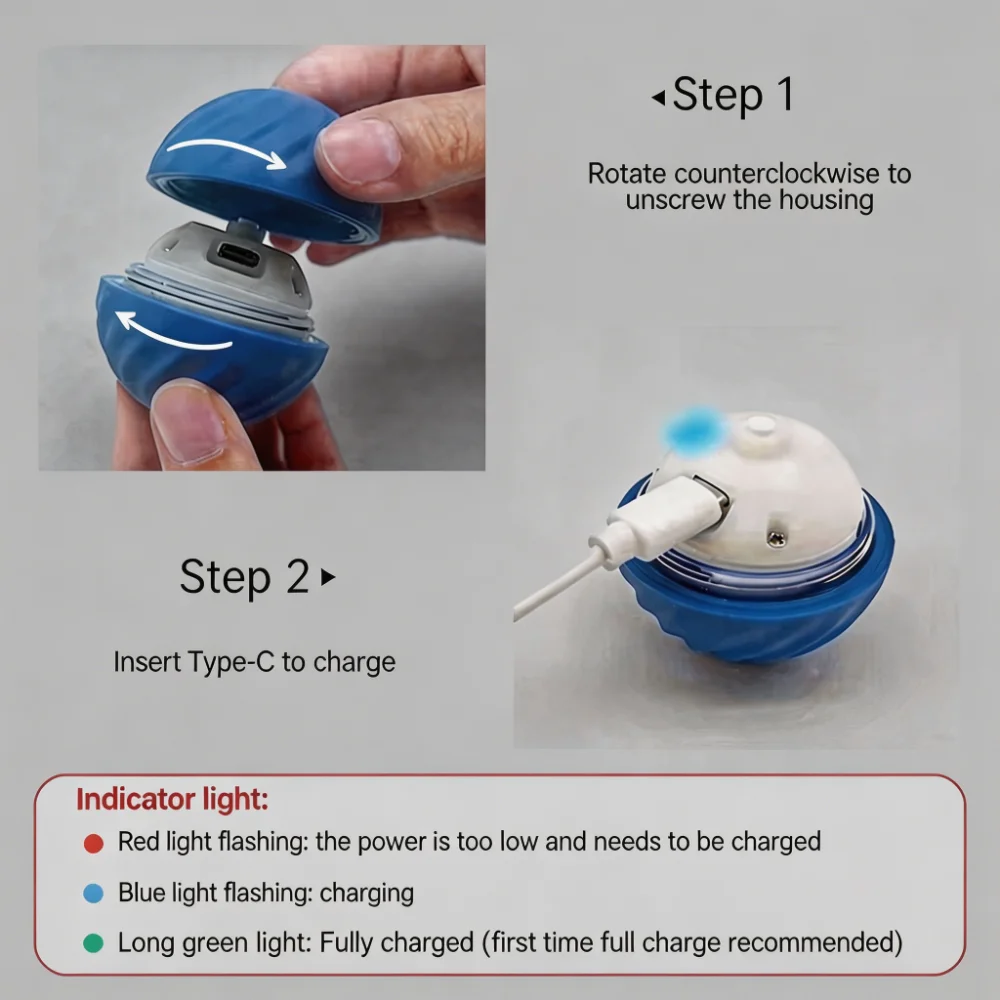 Smart Electric Pet Ball for Dogs & Cats