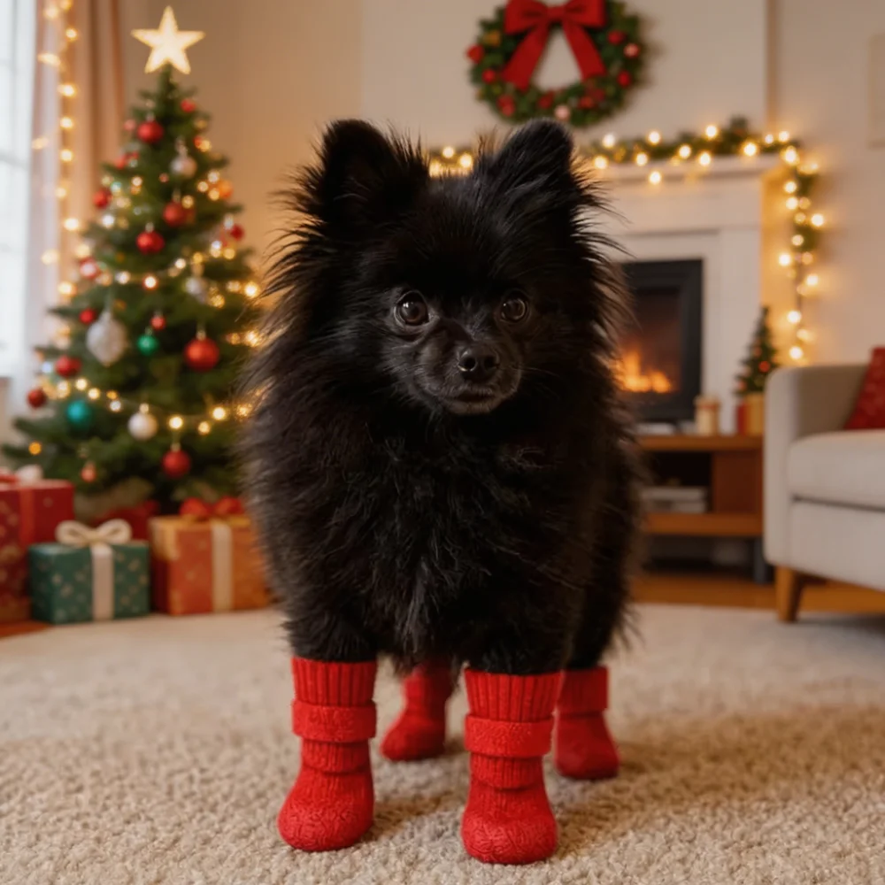 Waterproof Non-Slip Dog Socks Set of 4