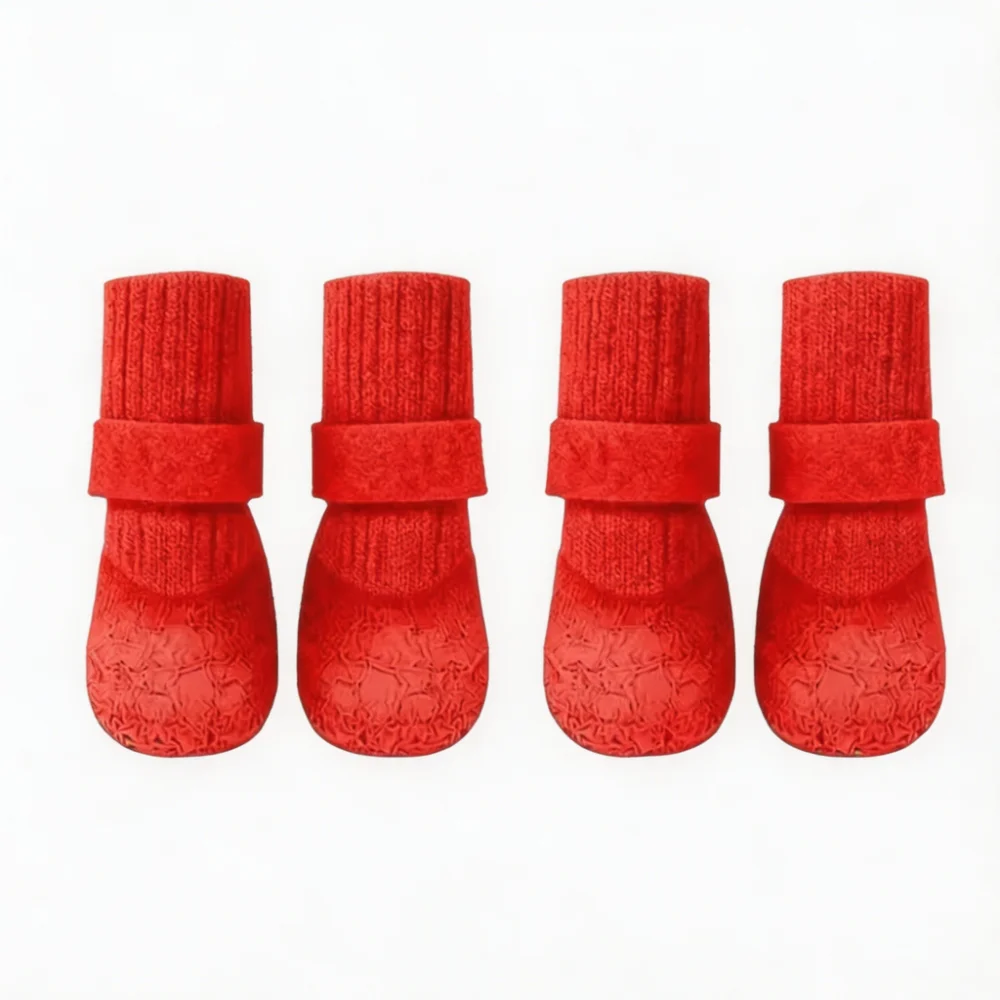 Waterproof Non-Slip Dog Socks Set of 4