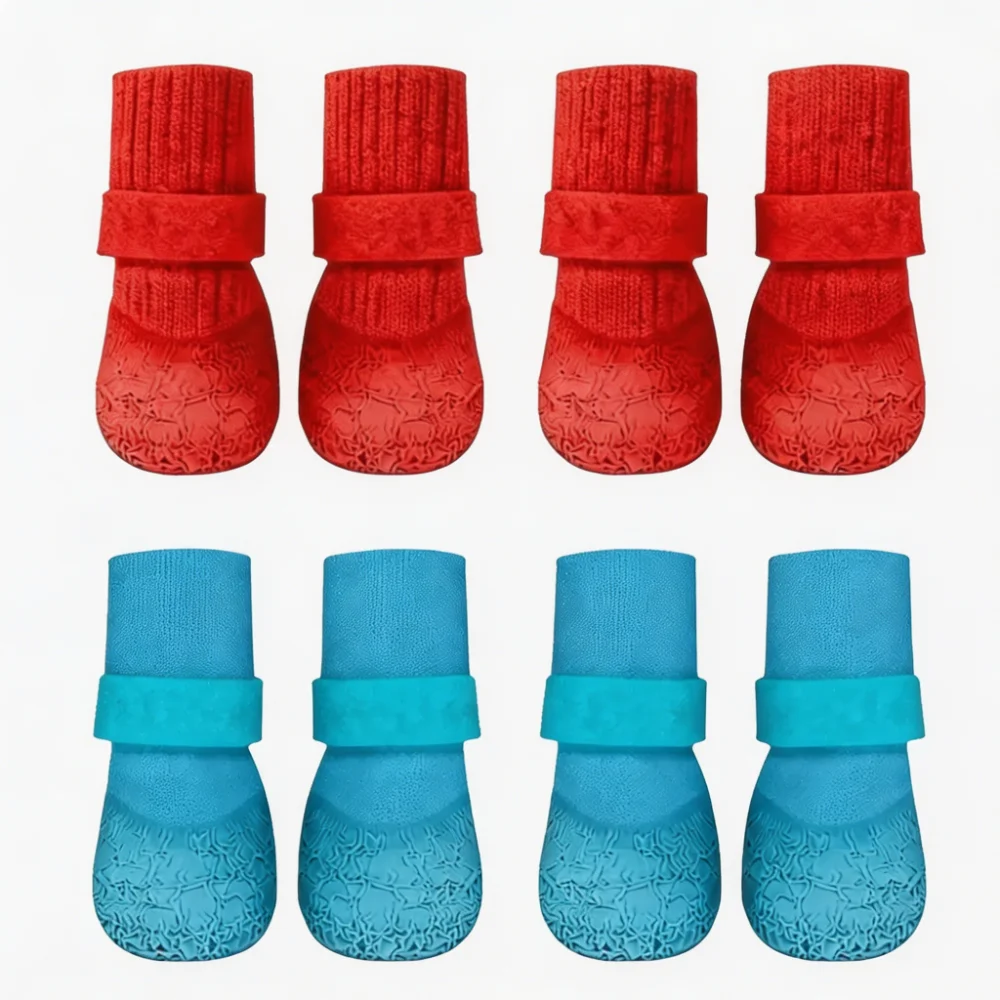Waterproof Non-Slip Dog Socks Set of 4