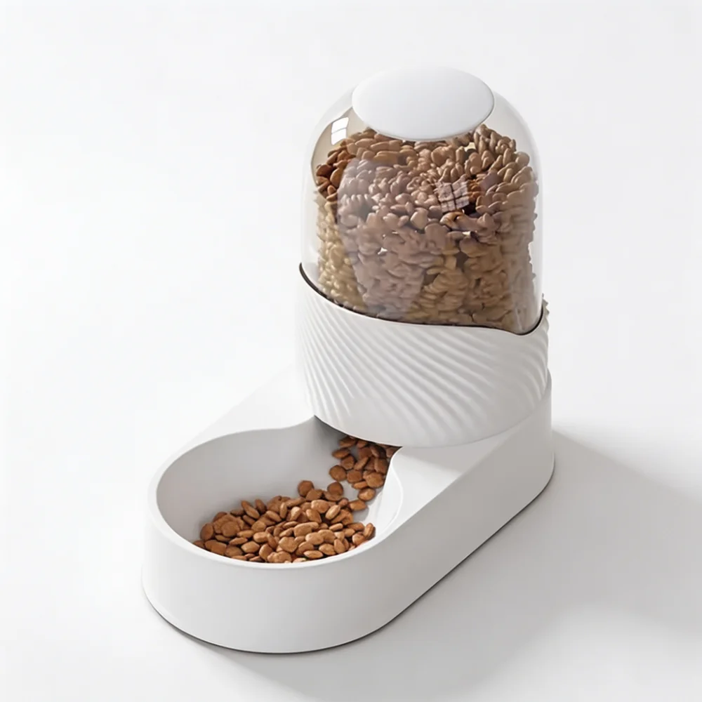 3.8L Whale Series Gravity Pet Feeder and Water Dispenser Set