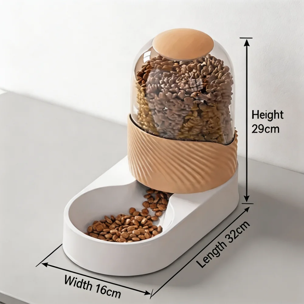 3.8L Whale Series Gravity Pet Feeder and Water Dispenser Set