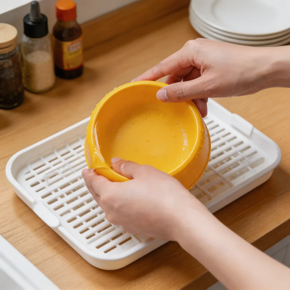 Whisker Fatigue Free Cat Bowl Wide Shallow Pet Feeding Dish
